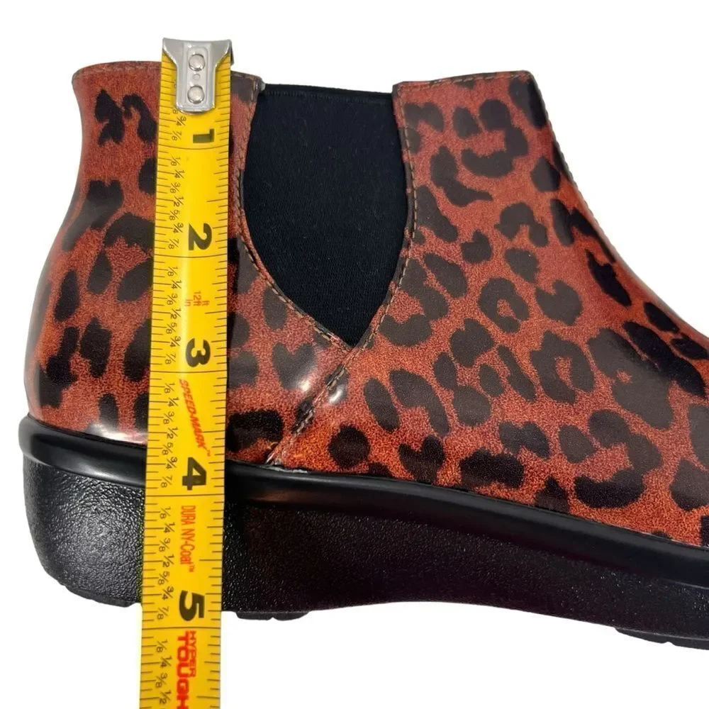 Alegria Leopard Climatease Ankle Rain Boot